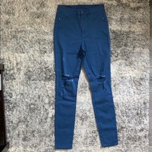3/$15 Super high rise skinny jean in navy.